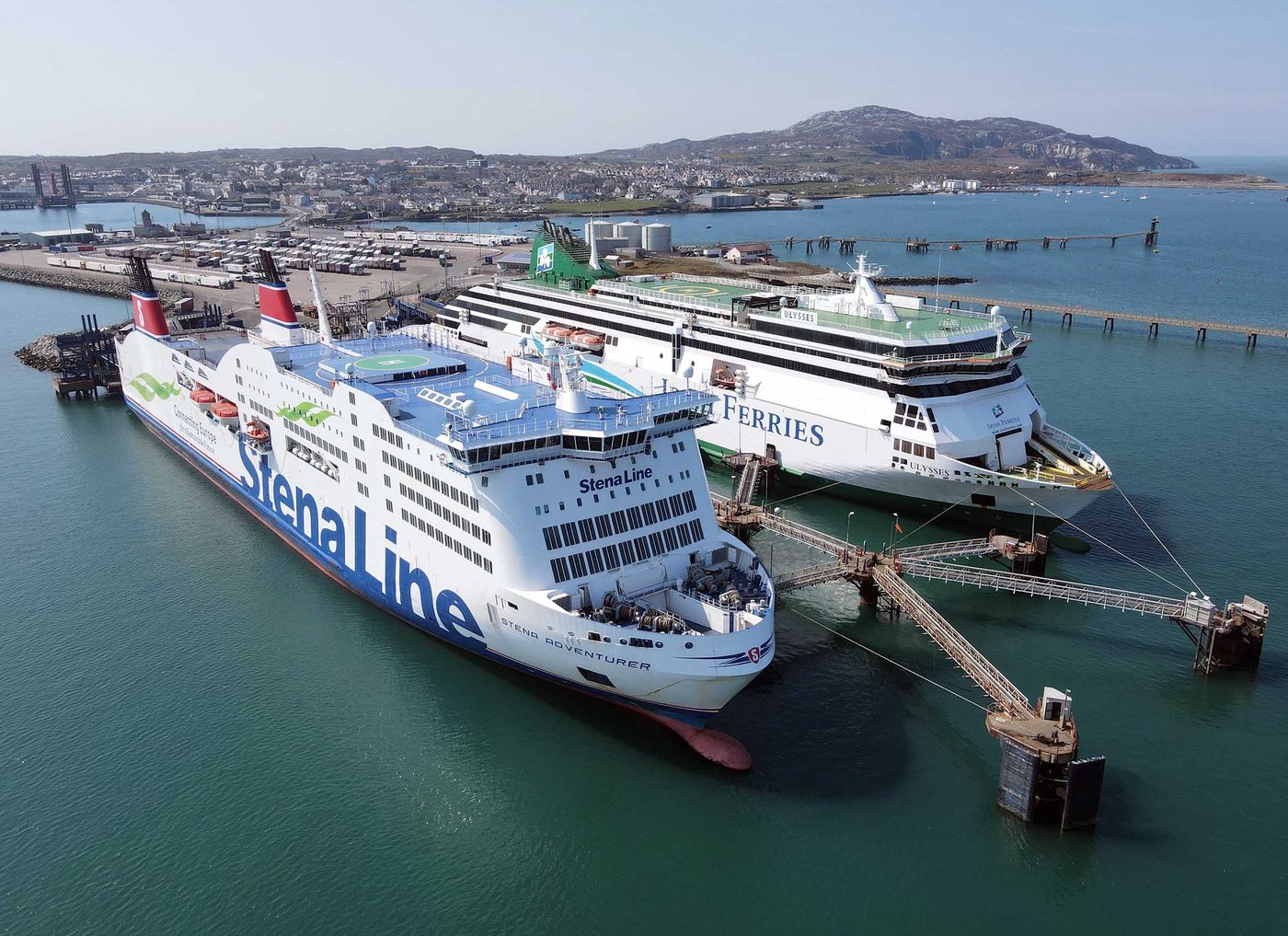 Holyhead ferry terminal, the gateway between Ireland and Wales